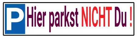 Parken verboten Schild Parken - Verkehr Hier nicht parken! Bild