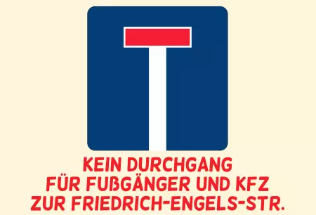 Parken verboten SchildParken - Verkehr KEIN DURCHGANG Bild