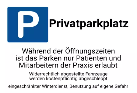 Parken verboten SchildParken - Verkehr Privatparkplatz Bild