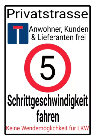 Parken verboten Schild Parken - Verkehr Privatstrasse Bild