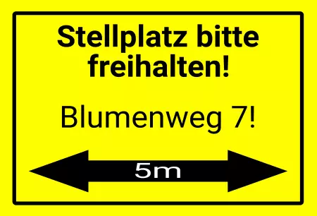 Parken verboten Schild Parken - Verkehr Stellplatz bitte freihalten Bild