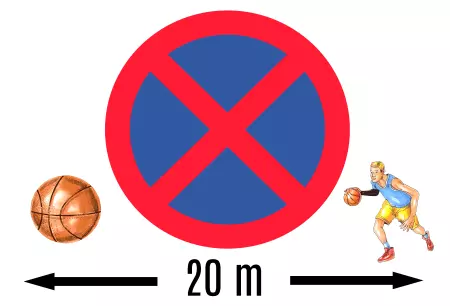 Parken verboten SchildParken - Verkehr HALTEVERBOT 20 Meter Bild