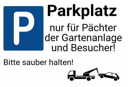 Parken verboten SchildParken - Verkehr Parkplatz nur für Pächter Bild