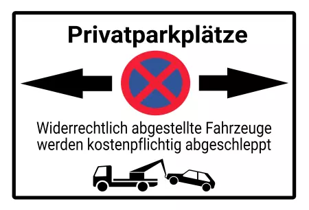 Parken verboten SchildParken - Verkehr Privatparkplätze Bild