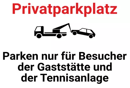 Parken verboten SchildParken - Verkehr Privatparkplatz Bild